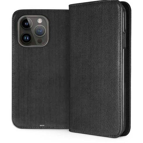 Ebony Wood iPhone 15 Pro Folio Case